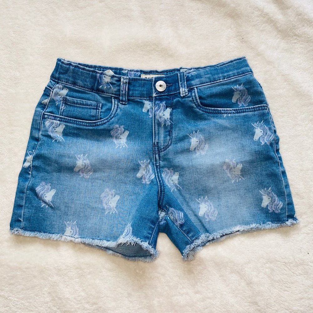 Unicorn jean shorts